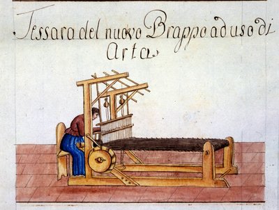 El tejido de lana. 1807. Archivio di stato de Milán de Italian School