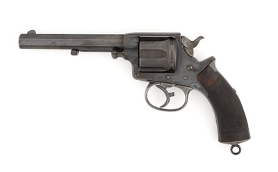 Revólver Tranter de .450 pulgadas de doble acción de fuego central, c.1878 de Italian School