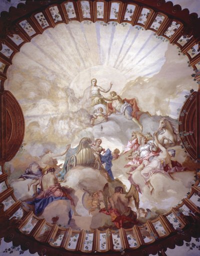 Triunfo de la Emperatriz María Teresa de Austria (1717-80) de Italian School