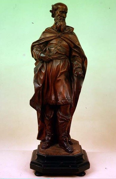 Estatua veneciana de un santo barbudo de Italian School
