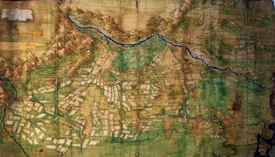 Territorio de Veneto entre Brenta y Piave, mapa, Italia de Italian School