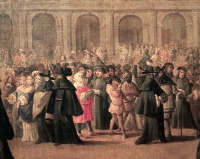 Venecia, carnaval en la Plaza de San Marcos, Italia de Italian School