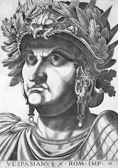 Vespasiano (9-79 d.C.), 1596 de Italian School