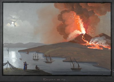 Vesubio, erupción de 1794 de Italian School