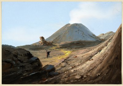Vesubio, octubre de 1880 de Italian School