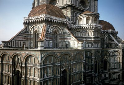 Vista del ábside de la Catedral de Florencia (Duomo Santa Maria del Fiore) de Italian School