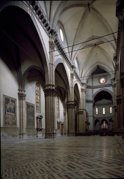 Vista del interior de la Catedral de Florencia (Duomo Santa Maria del Fiore) de Italian School
