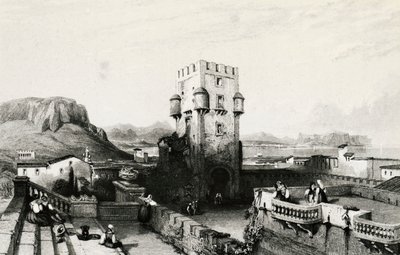 Villa Butera, Bagheria, Sicilia, grabado, Italia de Italian School