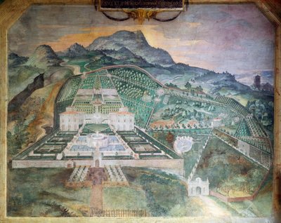 Villa Lante en Bagnaia, c.1581 de Italian School