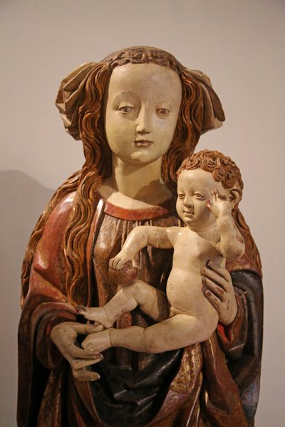 Virgen y Niño, de origen suabo de Italian School
