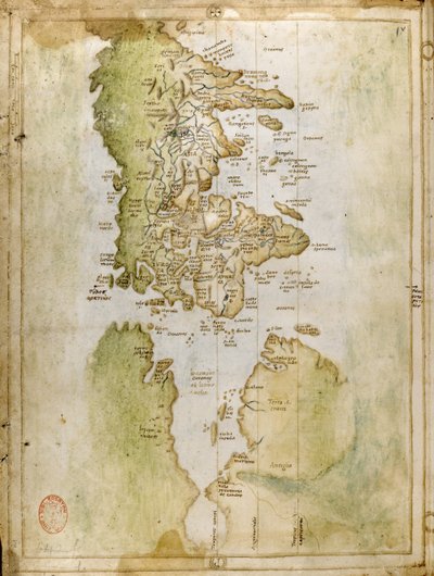 Mapamundi, atlas portulano, Vesconte de Maggiolo de Italian School