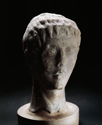 Cabeza juvenil de Federico II Hohenstaufen de Italian School