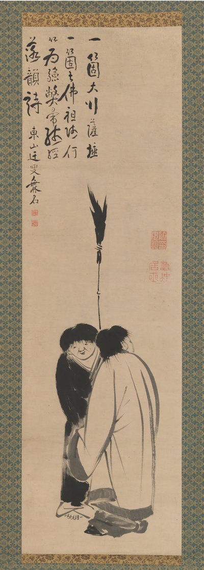 Hanshan y Shide Japonés: Kanzan y Jittoku, finales del siglo XVIII de Ito Jakuchu