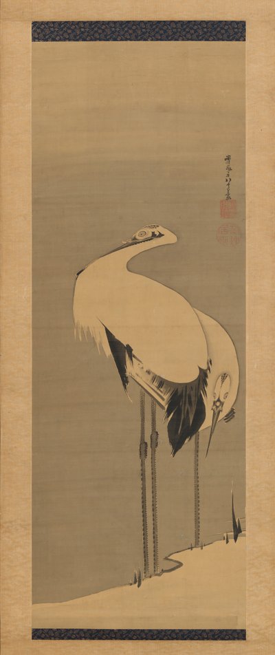 Dos grullas, 1795 de Ito Jakuchu