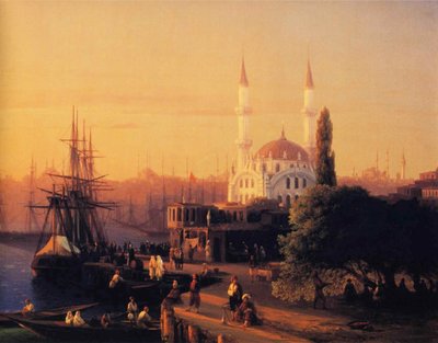 Panorama de Constantinopole (detalle) de Ivan Aivazovsky