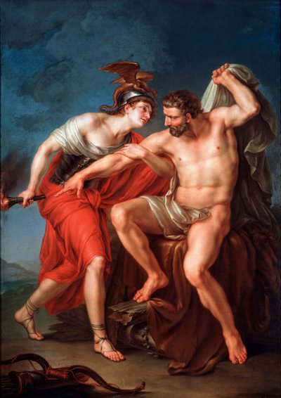 La auto-inmolación de Hércules, 1782 de Ivan Akimovich Akimov