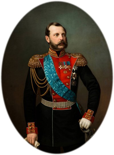 Retrato del emperador Alejandro II 1818-1881, 1860s de Ivan Alexeevich Tyurin