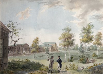 Casa principal de la Finca Urbana del Conde Alexei Kirillovich Razumovsky en Moscú, principios de 1800 de Ivan Alexeyevich Ivanov