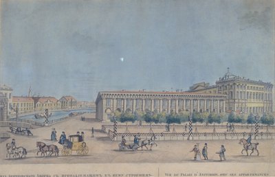 El Palacio Anichkov en San Petersburgo, 1814 de Ivan Alexeyevich Ivanov