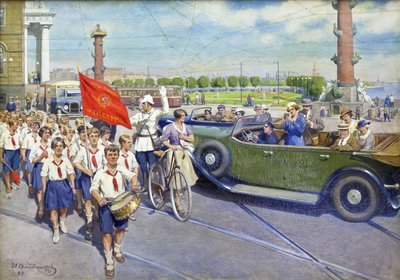 Los turistas extranjeros en Leningrado de Ivan Alexeyevich Vladimirov