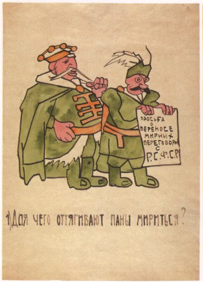 ¿Por qué la nobleza polaca está demorando las negociaciones de paz?, 1920 de Ivan Andreevich Malyutin