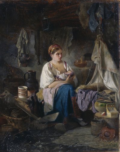 Joven madre, 1868 de Ivan Andreyevich Pelevin