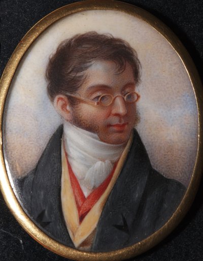 Retrato del Conde Karl Robert Nesselrode (1780-1862) par Winberg, Ivan Andreyevich (?-1851). Acuarela, gouache sobre cuerno, fines de la década de 1820, Museo Estatal de A.S. Pushkin, Moscú de Ivan Andreyevich Winberg