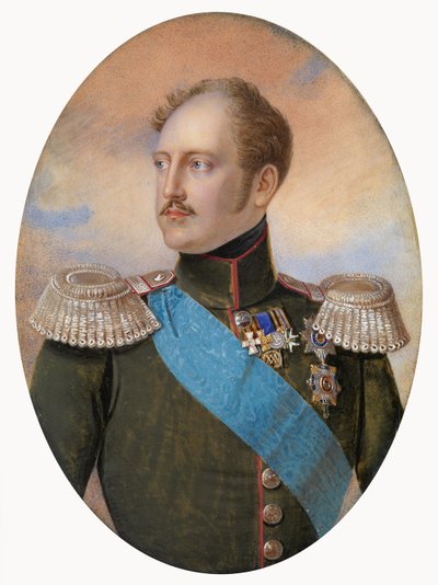 Retrato del Emperador Nicolás I 1796-1855 de Ivan Andreyevich Winberg