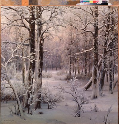 Givre (Hoarfrost) - Pintura de Ivan Avgustovich Velz (1866-1926), huile sur toile de Ivan Avgustovich Velz