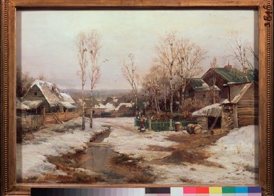 Printemps pres de Saint Petersbourg (Primavera cerca de San Petersburgo) - Peinture de Ivan Avgustovich Velz (1866-1926), huile sur toile de Ivan Avgustovich Velz