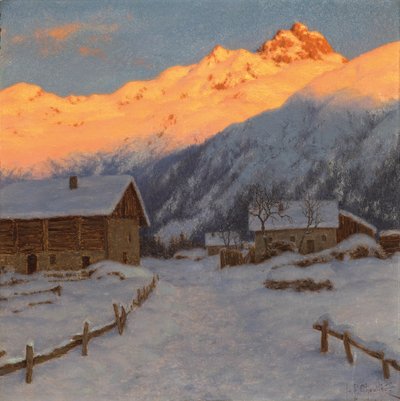 Tarde en la montaña, Alta Saboya de Ivan Fedorovich Choultse