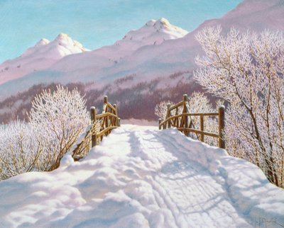 Escarcha plateada, Engadina, 1910 de Ivan Fedorovich Choultse