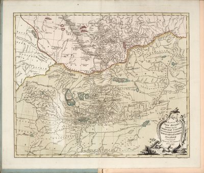 Mapa del Río Irtysh, la parte sur de la Gobernación de Siberia, 1777 de Ivan Ivanovich Islenyev