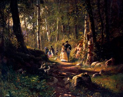 Un paseo en el bosque de Ivan Ivanovich Shishkin