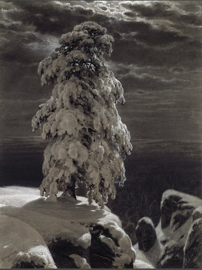 En las tierras salvajes del Norte, 1890 de Ivan Ivanovich Shishkin