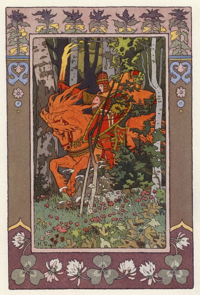 Ilustración para Vasilisa la Bella (litografía en color) de Ivan Yakovlevich Bilibin