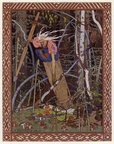 Ilustración para Vassilisa la Bella de Ivan Yakovlevich Bilibin