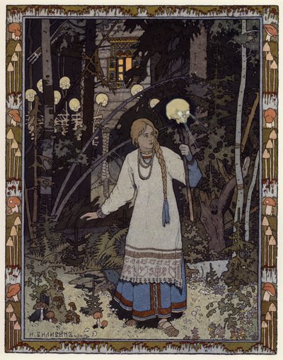 Ilustración para Vassilisa la Bella de Ivan Yakovlevich Bilibin