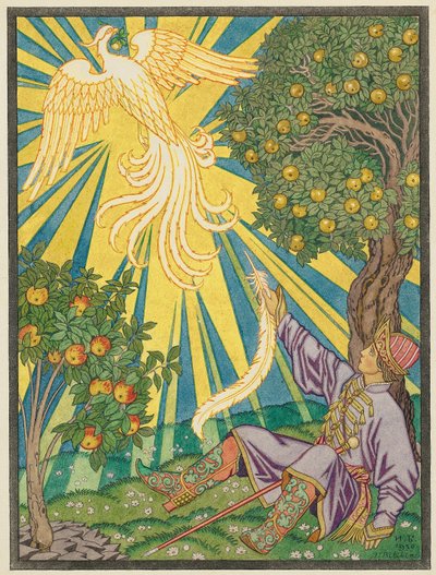 Iván Tsarevich y el Pájaro de Fuego de Ivan Yakovlevich Bilibin