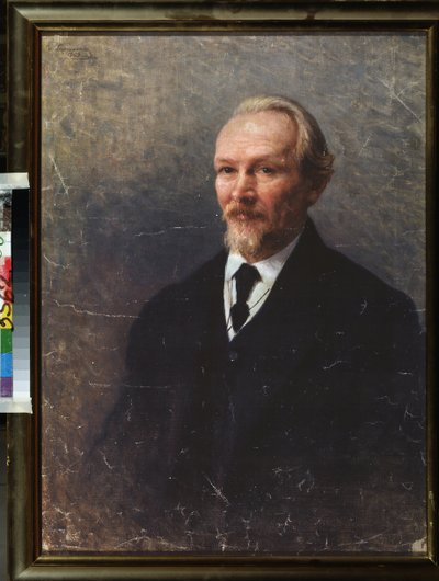 Retrato del filósofo y escritor Vasily (Vassili) Vasilievich Rozanov (1856-1919). Pintura de Ivan Kirillovich Parkhomenko (1870-1940), óleo sobre lienzo de Ivan Kirillovich Parkhomenko
