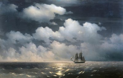 Brig Mercury atacado por dos barcos turcos de Ivan Konstantinovich Aivazovsky