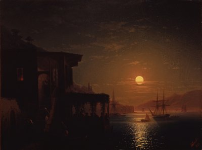 Constantinopla al atardecer, 1882 de Ivan Konstantinovich Aivazovsky