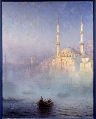 Constantinopla, la mezquita de Tophane (Mezquita Nusretiye) de Ivan Konstantinovich Aivazovsky