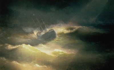 El barco María en la tormenta de Ivan Konstantinovich Aivazovsky