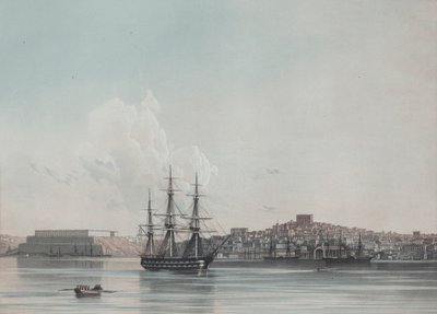 Nuevos cuarteles marinos y puerto interior de Sebastopol, 1850s de Ivan Konstantinovich Aivazovsky