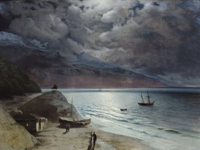 Noche en Gurzuf, 1891 de Ivan Konstantinovich Aivazovsky