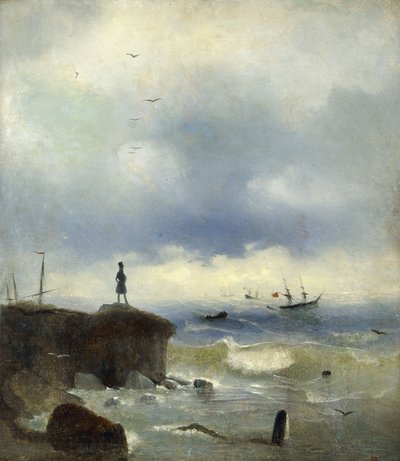 Pushkin mirando el Mar Negro de Ivan Konstantinovich Aivazovsky