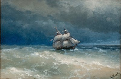 Mar tormentoso de Ivan Konstantinovich Aivazovsky