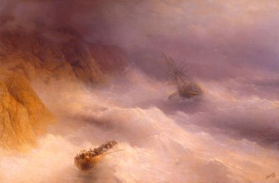 Tormenta en el cabo Aija de Ivan Konstantinovich Aivazovsky