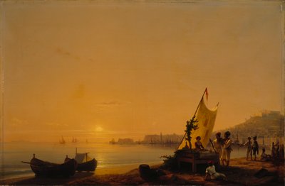 La bahía de Nápoles, 1844 de Ivan Konstantinovich Aivazovsky